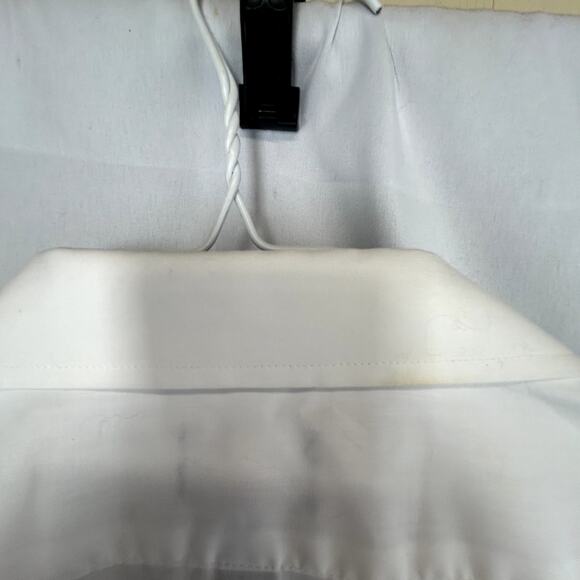 PUritan Men's White Shirt button-up 17 1/2  51" USA made pocket short sleeve - Picture 4 of 11